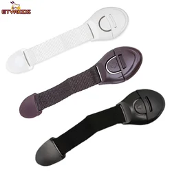 Cerradura con correa de seguridad para cajón de bebé, 2 piezas, para puerta de armario, refrigerador, tapa de inodoro, cierre de seguridad, Protector de seguridad para niños pequeños