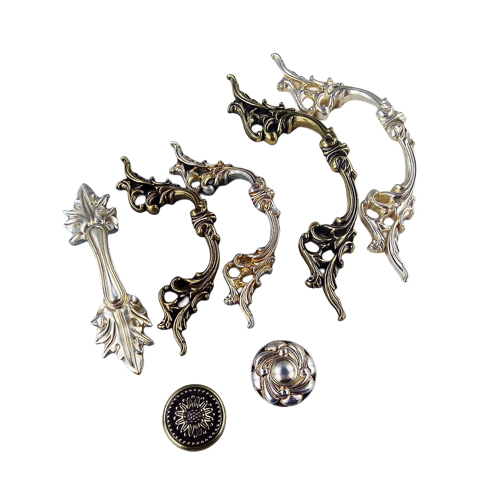 Antique Silver Classic Handle For Furniture Hardware Kitchen Cabinets Door Drawer Knob Wardrobe Cupboard Dresser Handle Pulls