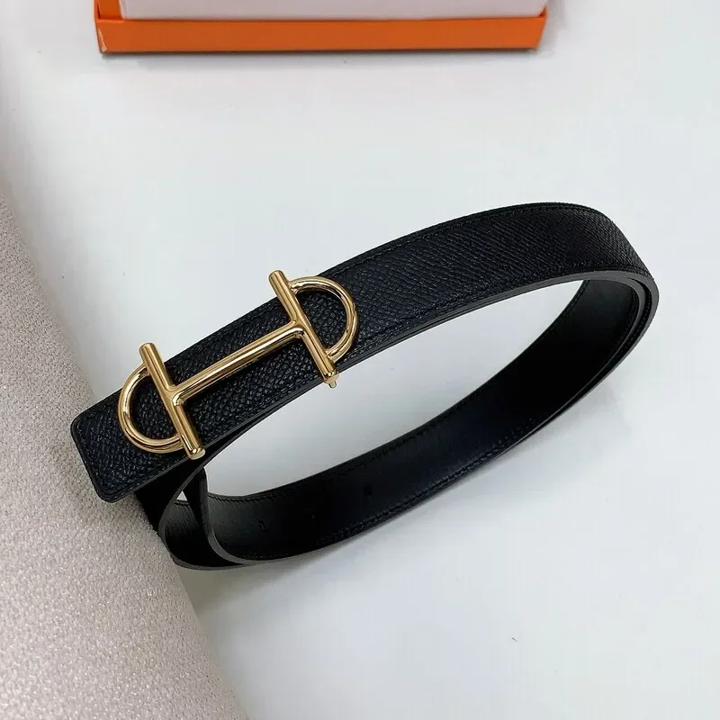 Ceinture en cuir avec imprimé l'hypothèse de main pour femme, garniture de taille, denim, classique, simple, haute qualité, accessoires positifs, 2.4