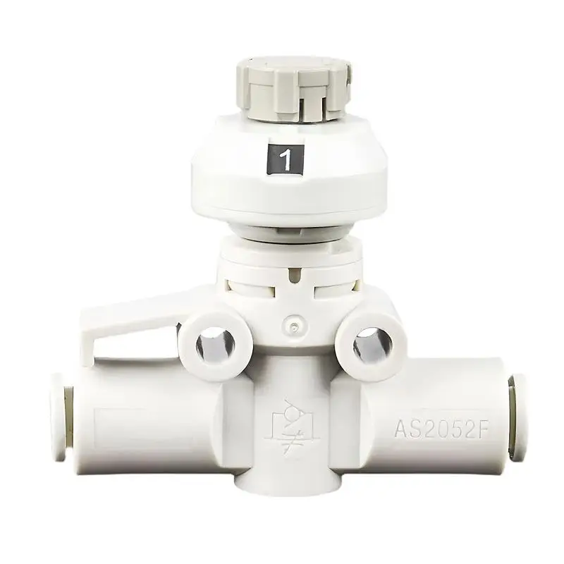 Pneumatic Pipeline AS Speed Controller AS1002F/2002F/2052F/3002F AS1002FS AS3002FS-12A Graduated Pipeline Throttle Valve Fitting