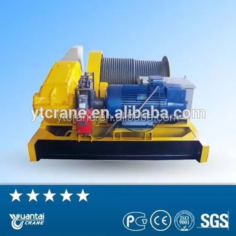 Yuantai Cable Pulling Drill Powered Winch and Mining Winch 5 Ton