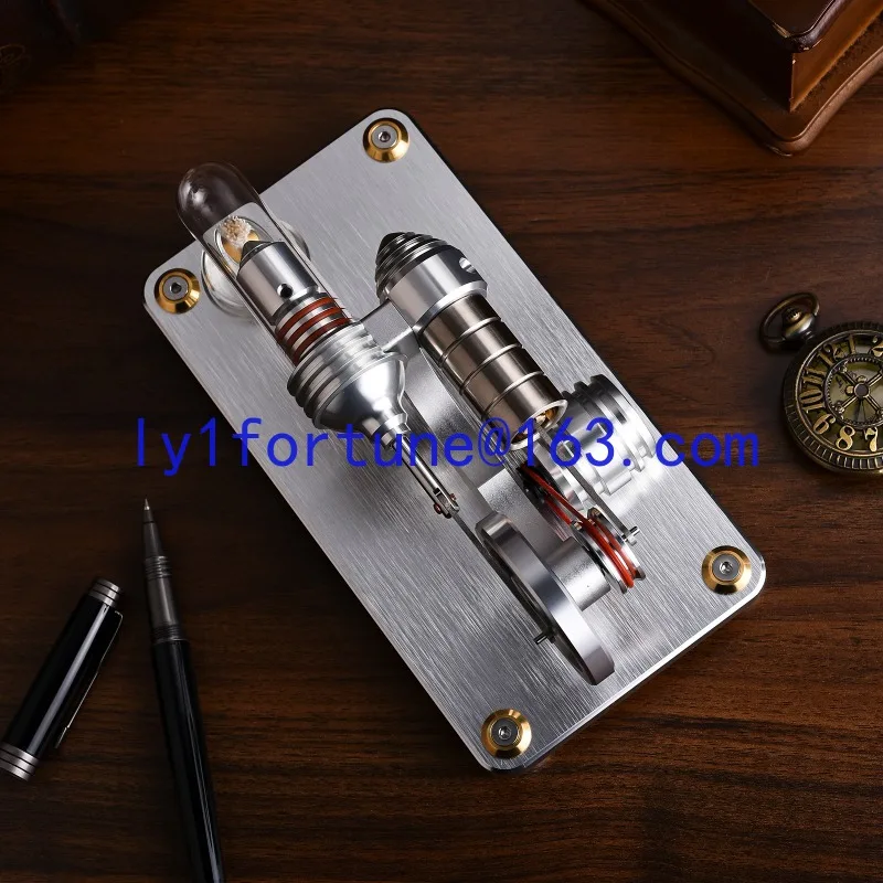 2026 New Premium Brass Piston Stirling Aerodynamic High Precision External Combustion Engine Physical Mechanical Generator