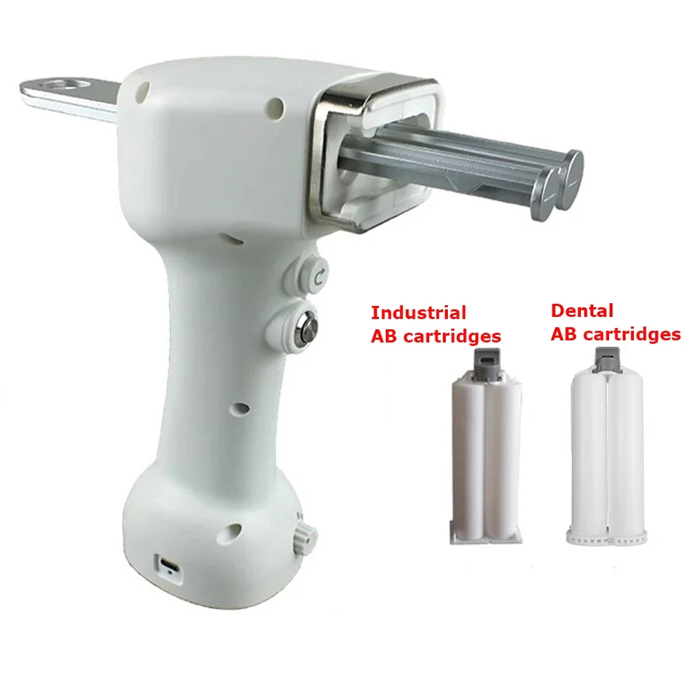 50ml Electric AB Glue Gun, Rechargeable, Portable, 1:1 Epoxy Resin Gluing Tool with Effortless, Adjustable Speed