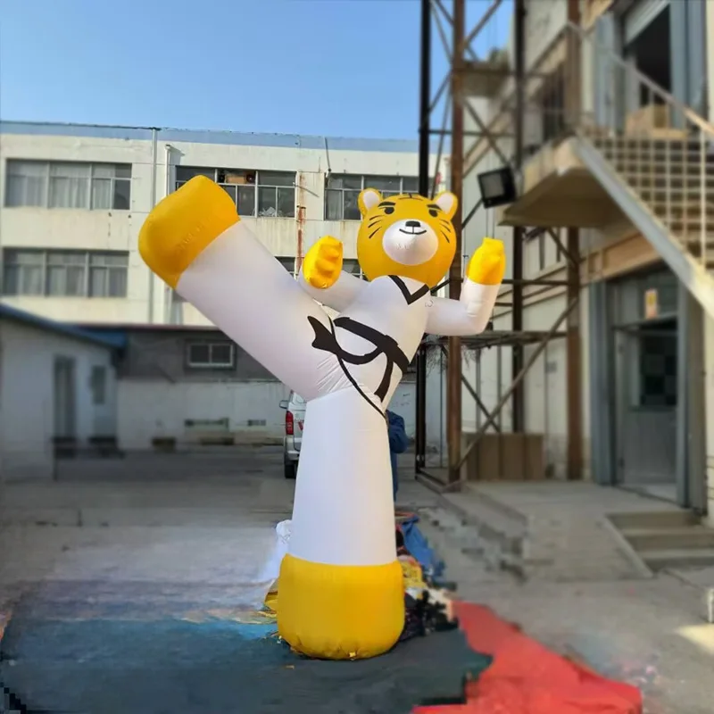 

Надувные кошки для боевых искусств, воздушные модели на основе животных с выдувными устройствами, торговый центр на открытом воздухе и реквизит для украшения квадратных занятий.