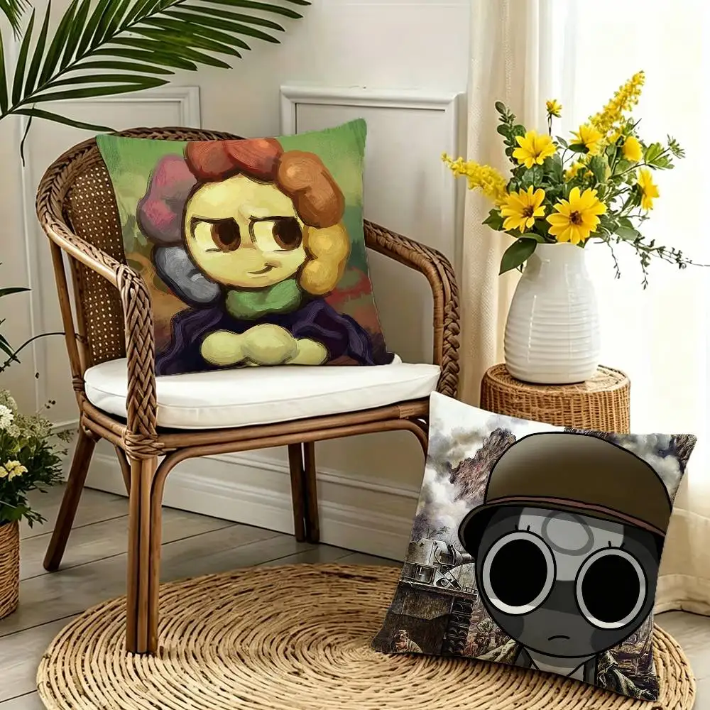 

Game D-Dandys World-d Double-sided print Pillow Case Pattern Printed Pillowcase For Living Room Sofa Cushion Cover