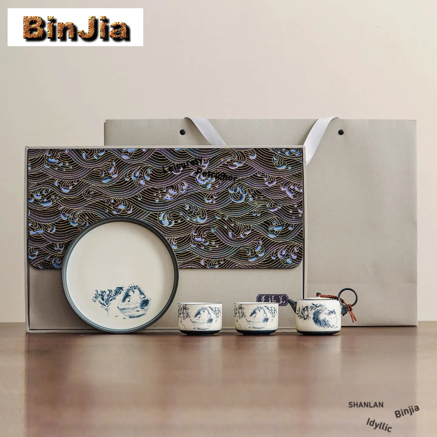 

Hand Painted Cat Tea Set Complete Set Vintage Tea Ceremony Set Teapot And Tea Cup Set Tea Services Supplies Ornaments Collection