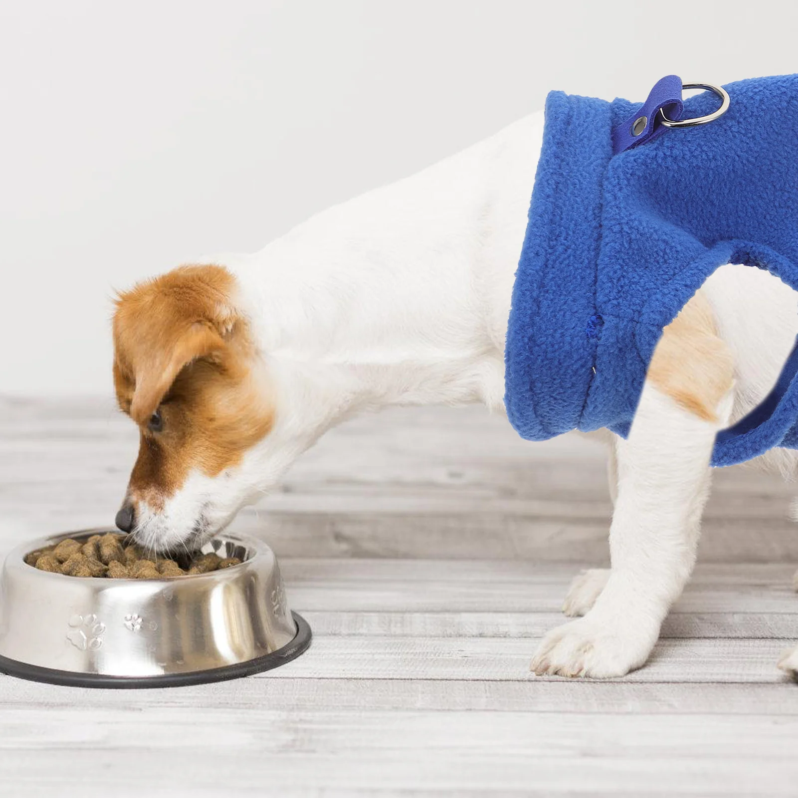 Colete de lã pequeno inverno quente sem mangas d-ring trela fixação roupas para animais de estimação colete de lã para cães roupas para animais de estimação