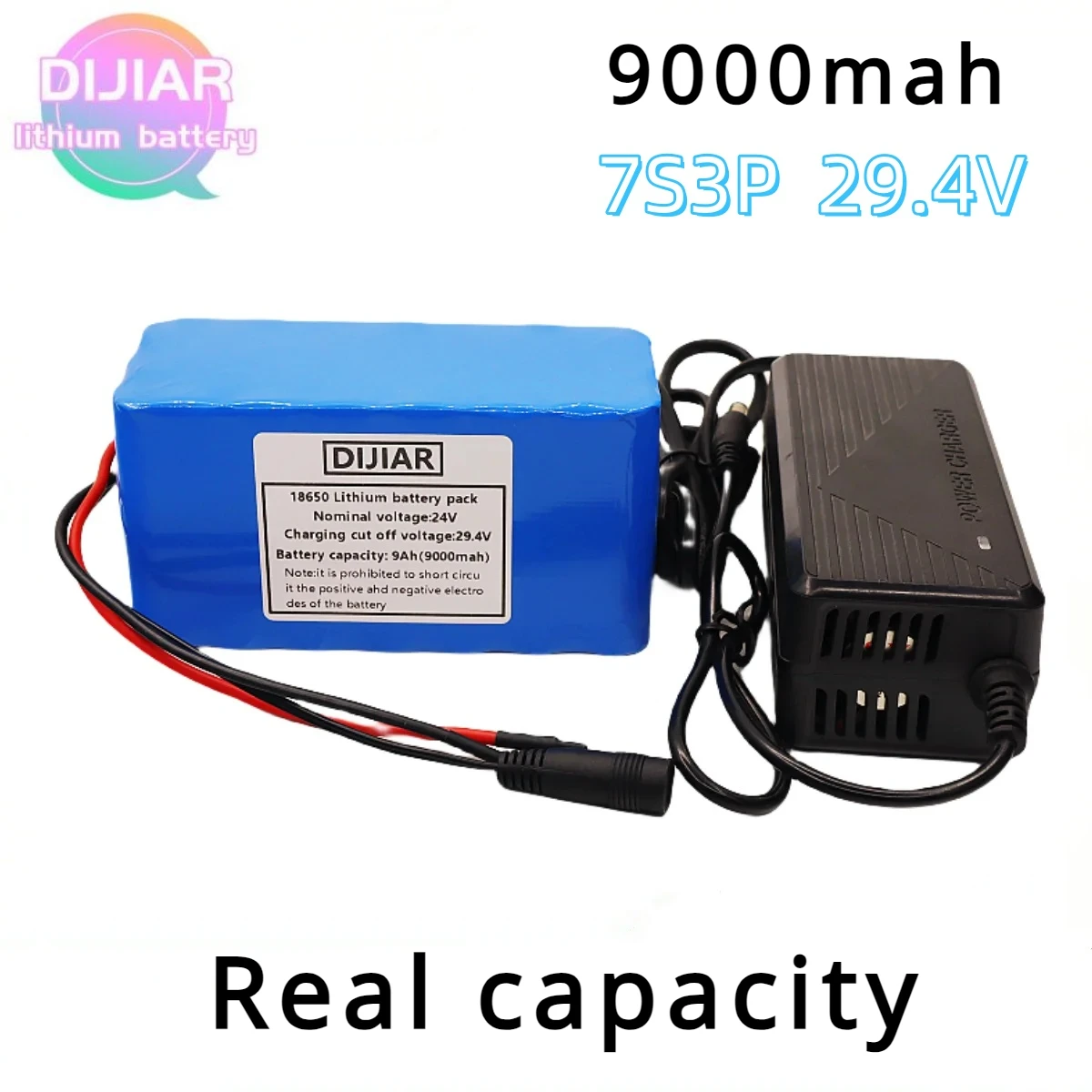 

24V 7s3p 9Ah 18650 lithium-ion battery pack 29.4v 9000mAh electric wheelchair battery+charger