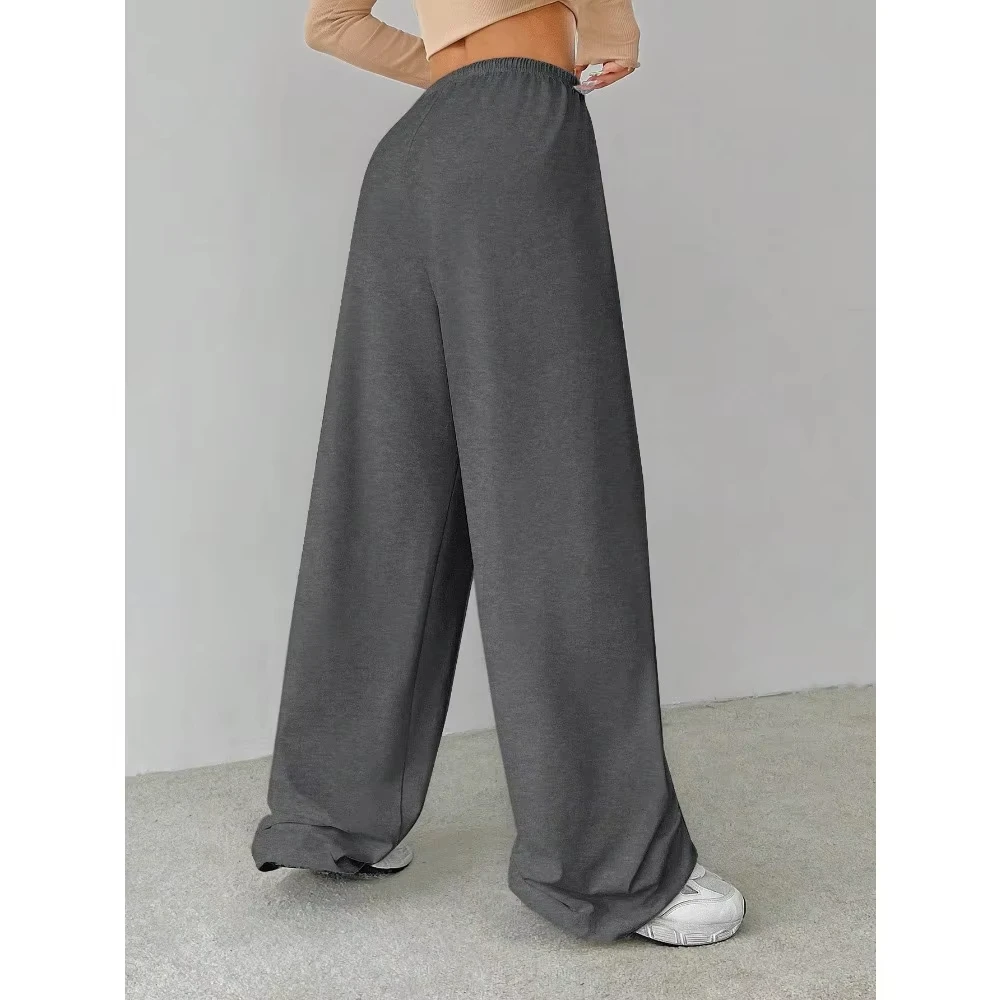 Pantalones sueltos para el hogar para mujer, pantalones sueltos de otoño e invierno, pantalones sanitarios unisex informales y cómodos, pantalones de chándal para mujer