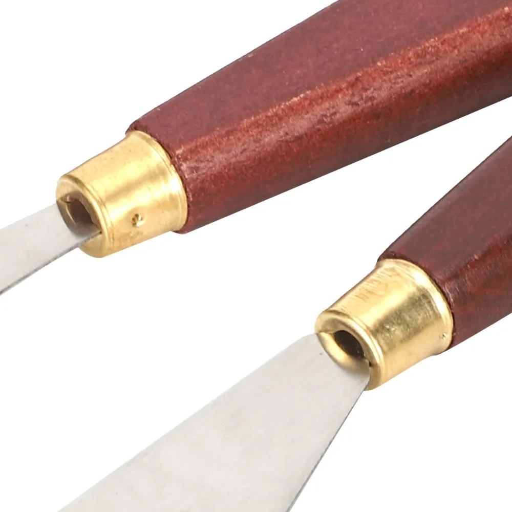 7PCS Stainless Steel Palette Knife Set Smooth Edge Thin & Flexible Blending Knife Durable Craft Oil Painting Tools Oil Painting