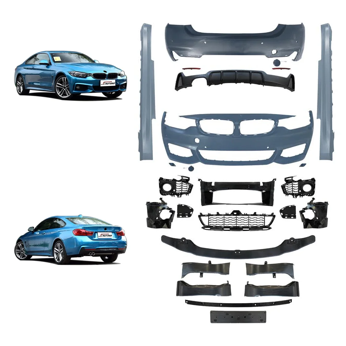 

Auto Tuning Part Accessories Body Kits For BMW 4 Series F32 F36 2013-2020 Change to MT M-Tech Style Bumper assembly Grille Skirt
