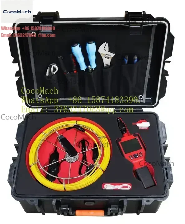 High-Definition Pole Camera Sewer Inspection Fiberglass Wire Drain Pipe Endoscope Construction Inspection