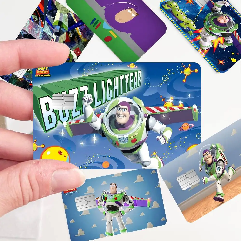 

B-Buzz L-Lightyear Anime Front Cover Film Sticker Skin for Credit Debit Card Small Large Chip