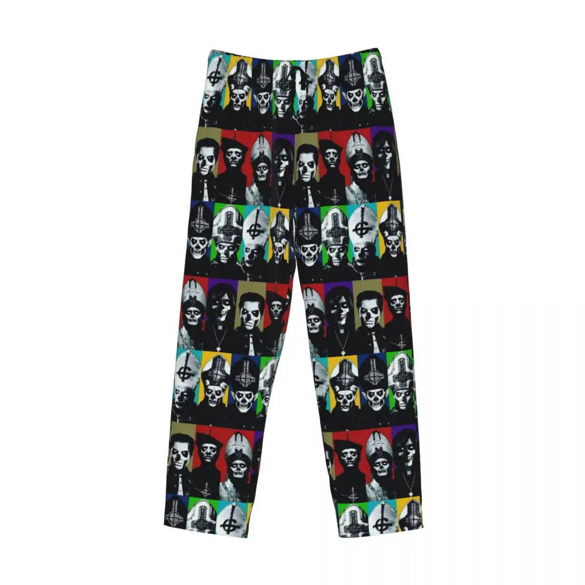

Custom Ghost B.C. Band Pajama Pants Men Sleepwear Sleep Lounge Bottoms with Pockets
