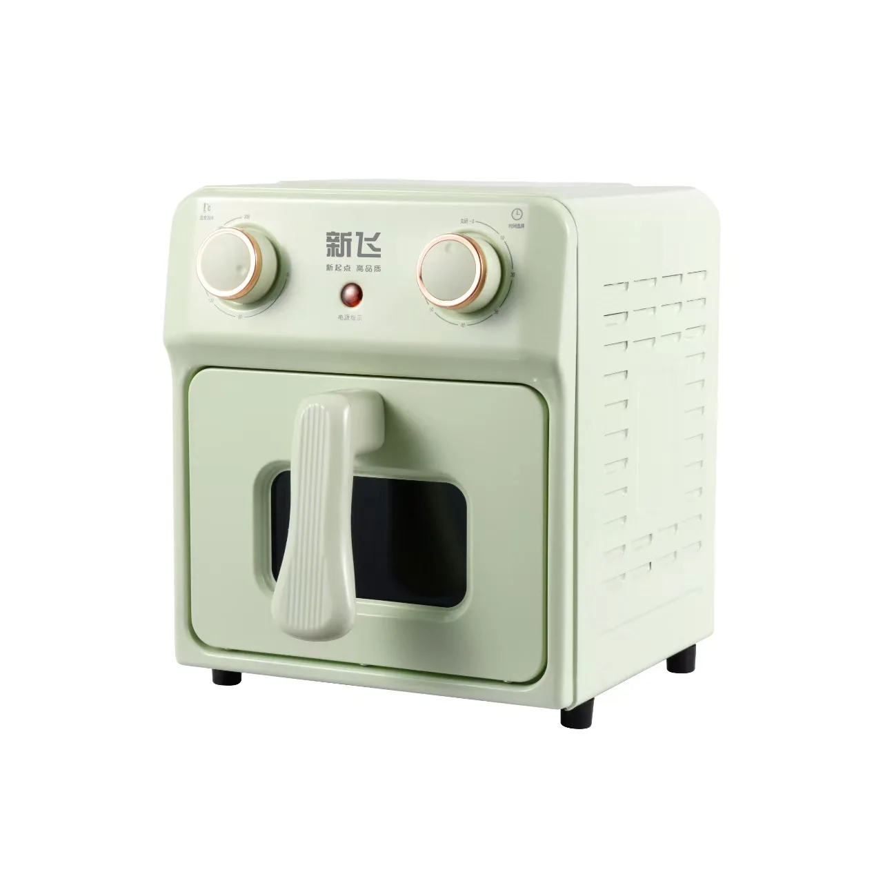 YJQ Air Fryer 6L Large Capacity Household Multifunctional Oil-free Oven Visual Mechanical Electric Fryer