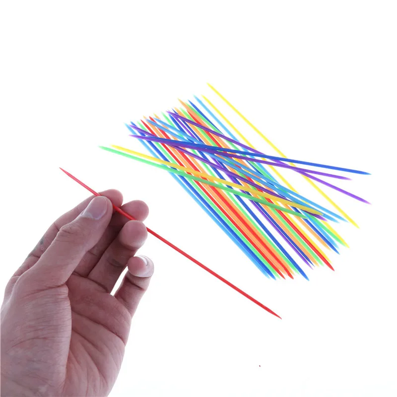 30 teile/satz Klassische Kunststoff Pick Up Sticks Set Traditionelle Spiel Spielzeug Bunte Lustige Kinder Nützliche Spielzeug Einfache Verwendung Kinder Spielzeug Geschenke