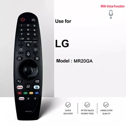 Controle remoto de voz mágica para L 2020, TV inteligente AI ThinQ OLED, ZX, WX, GX, CX, BX, NANO9, NANO8, MR20GA, AKB75855501