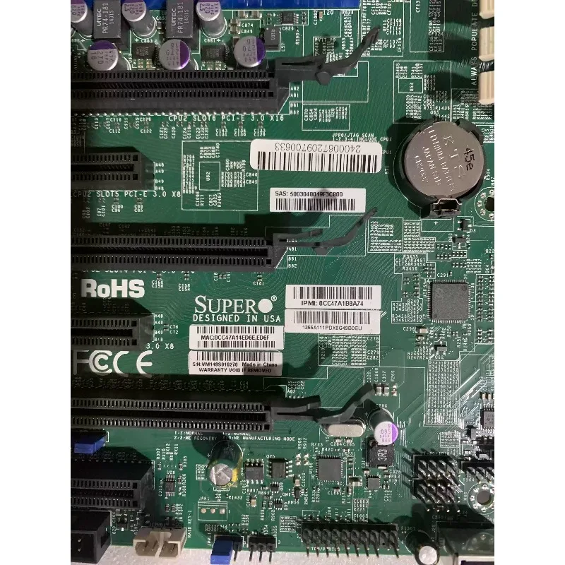 X9DR3‑F Dual LGA2011 Server Motherboard X79 C606 Chipset Supports Xeon E5 V2 CPU DDR3 Memory Mainboard