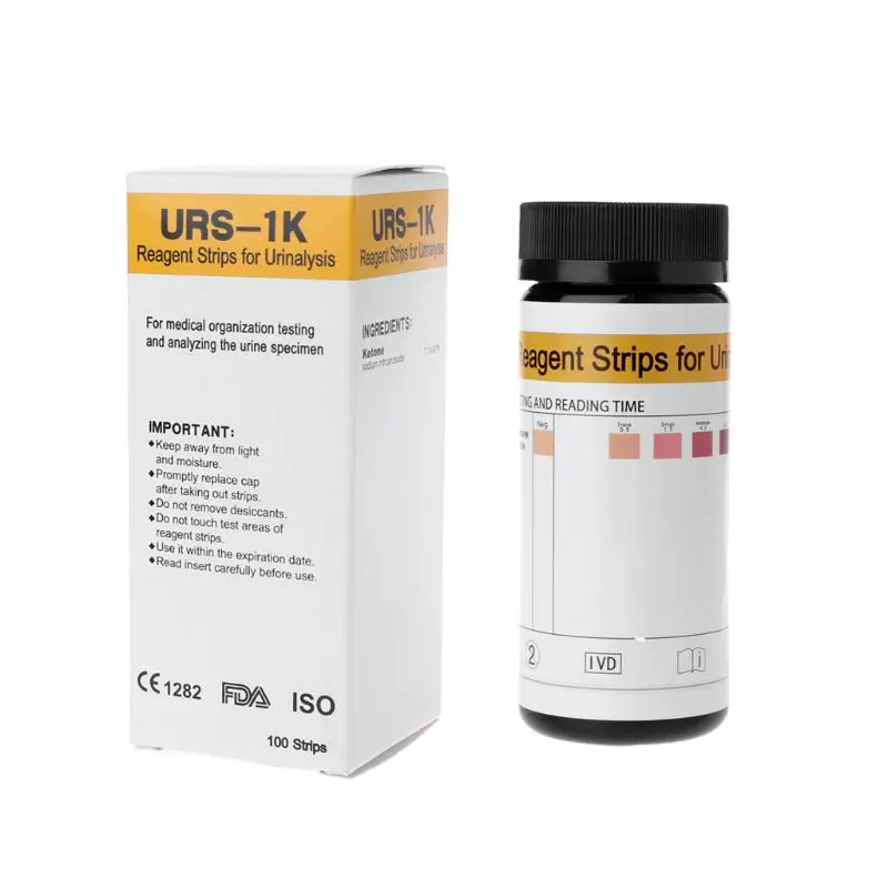 100 Pieces Ketone Test Analysis Strip Ketosis Home Urinalysis Provide Daily Testing and Monitoring of Ketosis Accurate