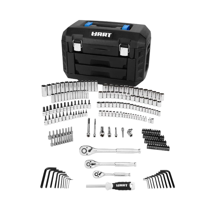 for HART 215-Piece Chrome Finish Multiple Drive Mechanics Tool Set