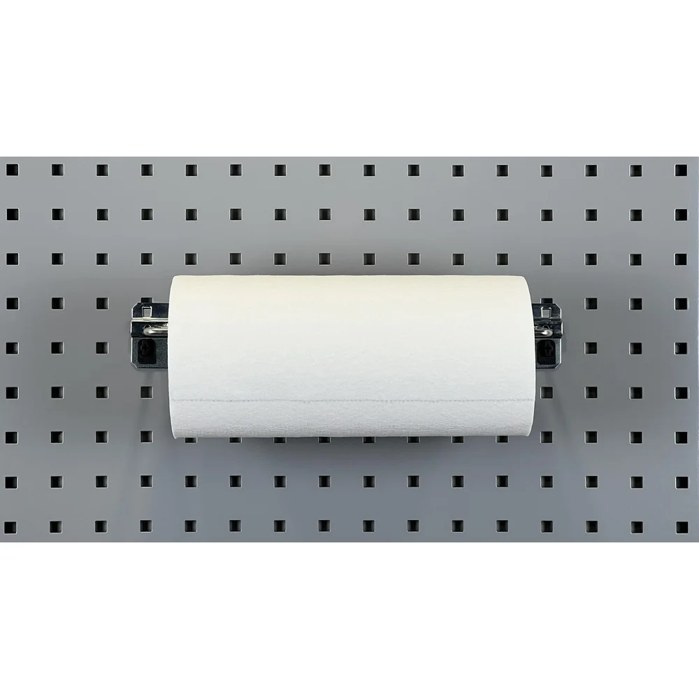 Heavy Duty Paper Towel Holder Steel Pegboard Hook 3-1/2 In D 1/2 In Dia Versatile Storage Solution Garage Kitchen Shop 1 Pack