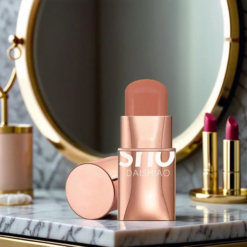 6 สี บลัชออนแบบแท่ง กันน้ำ อายแชโดว์ ลิปสติกอเนกประสงค์ บลัชออนติดทนนาน กันน้ำ สำหรับผู้หญิง