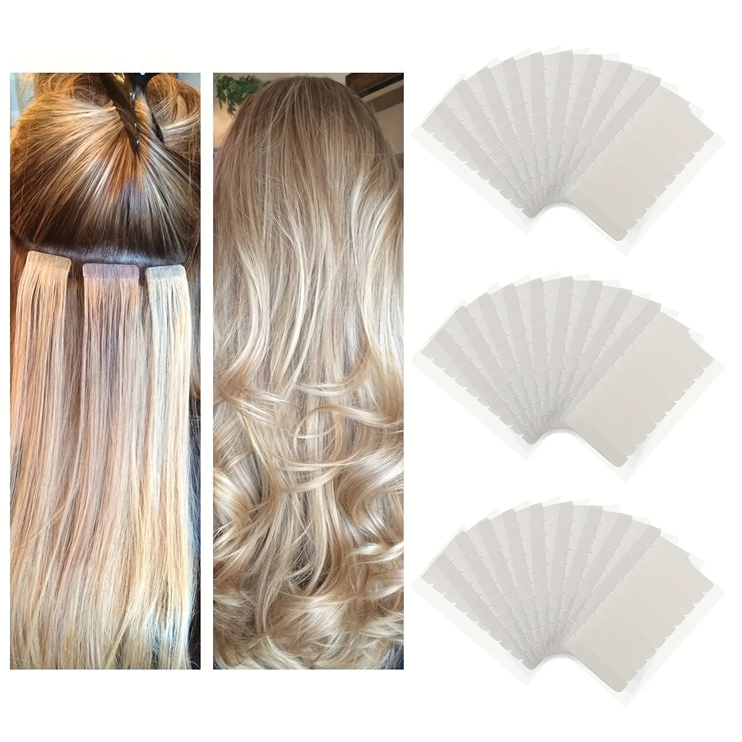 360/180/120/60 Pcs Hair Extension Tape Tabs Replacement Tape In Tape Adhesive Hair Extension Tapes Hair Extension Wigs Supplies image 2