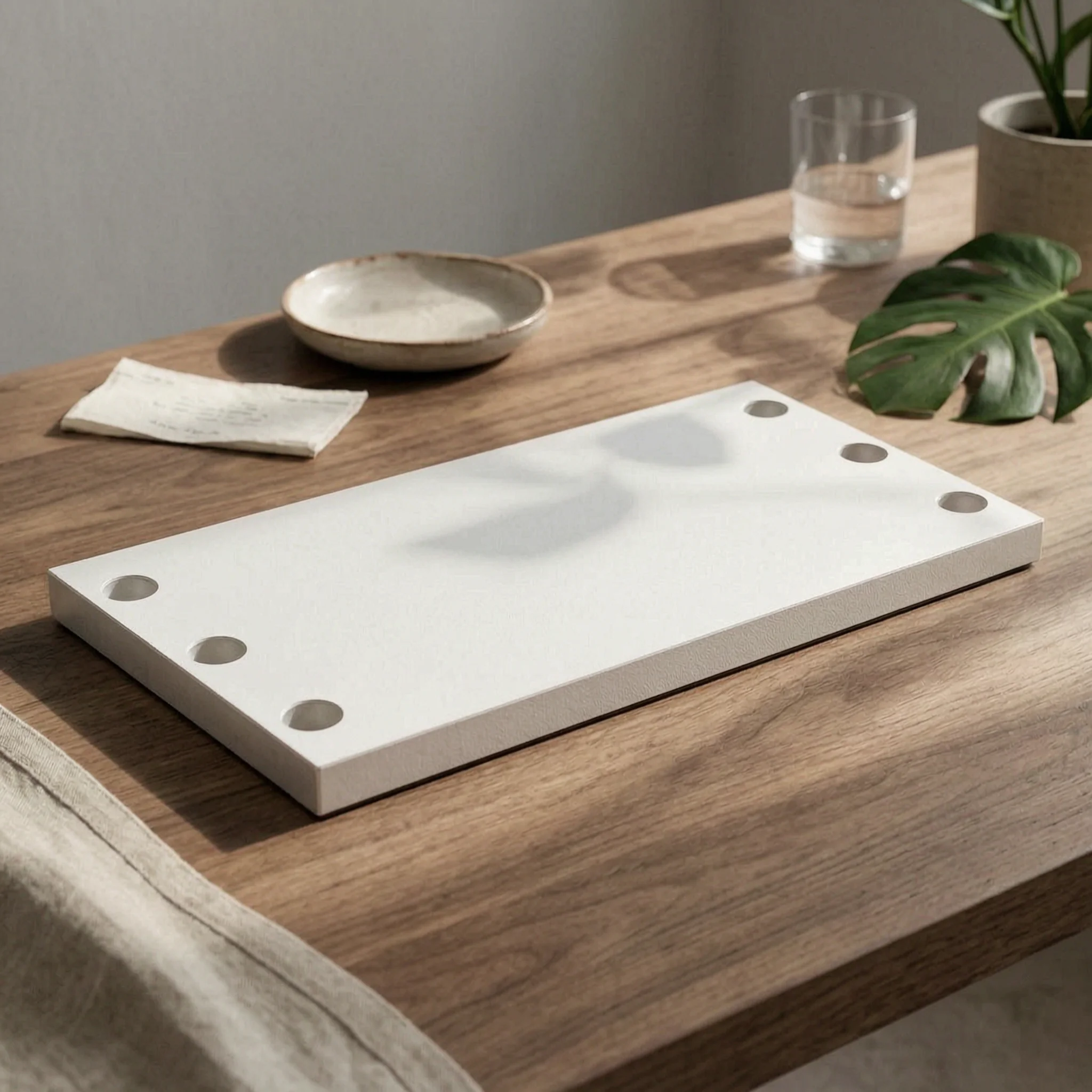 Bridge Plate Rectangular 30 Mm Thick Countersunk Holes Metal Mounting Plate for Secure Installation