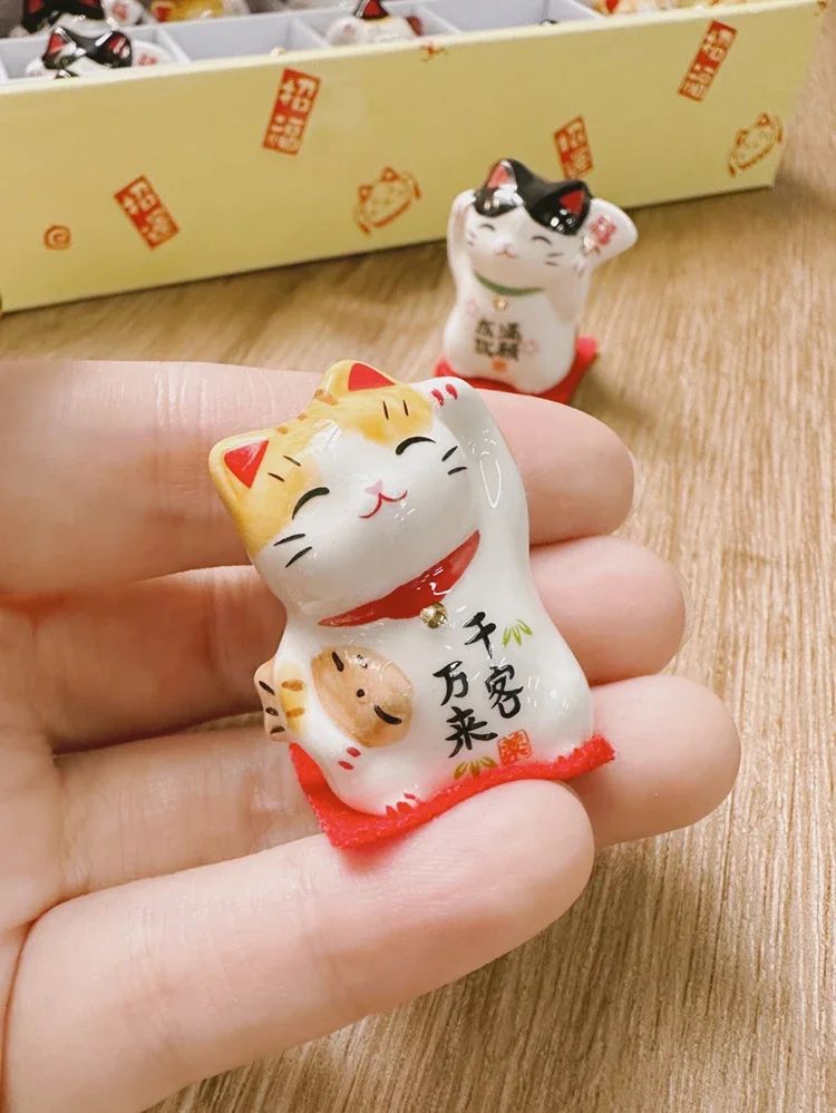 Maneki Neko, chat porte-bonheur de 30,5 cm, Maneki Neko en céramique, grand chat chanceux, chat porte-bonheur japonais, décoration de maison, cadeau