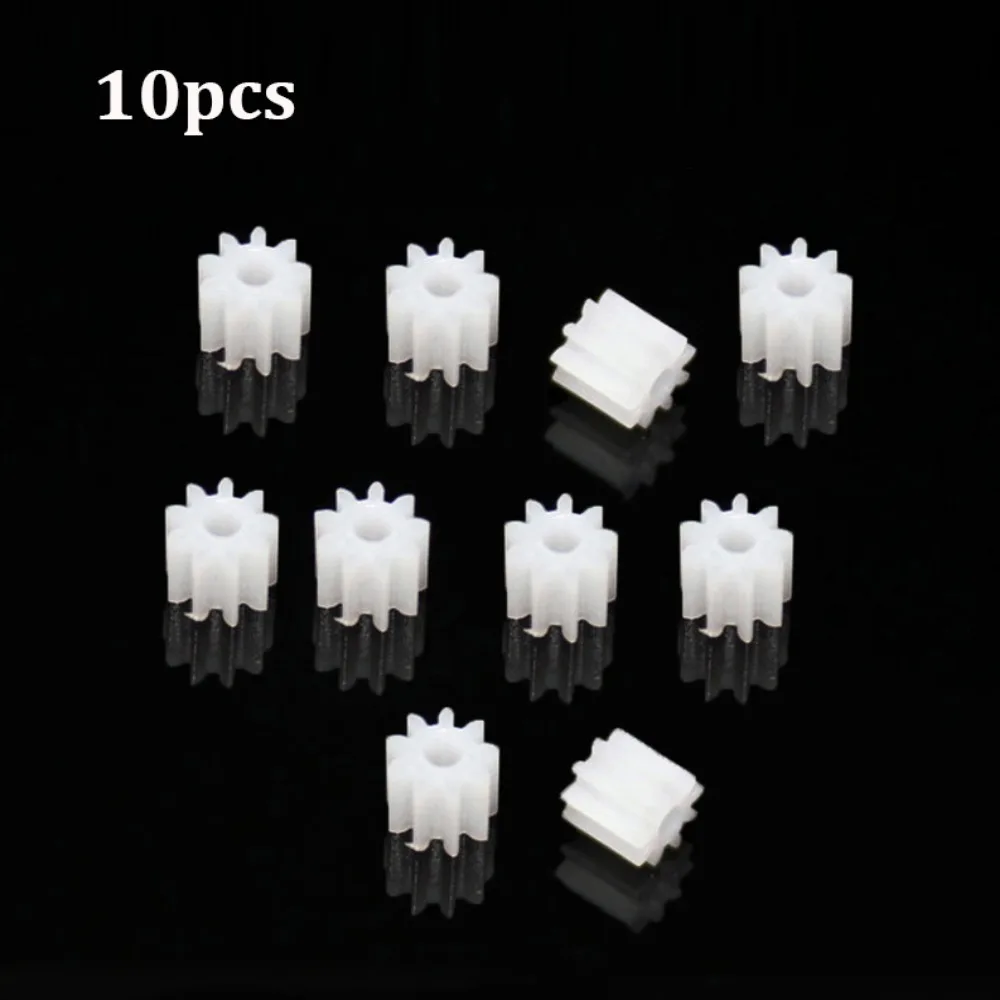 10개 9-치 모터 기어 액세서리 흰색 플라스틱 접이식 쿼드콥터 부품 모터 엔진 기어
