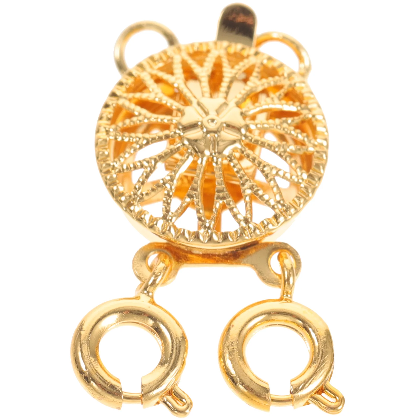

Sunflower Necklace Accessories Copper Clasp Layering Hook Separator Multi Necklace Clasp Keep Tangling Layered Buckle Jewelry