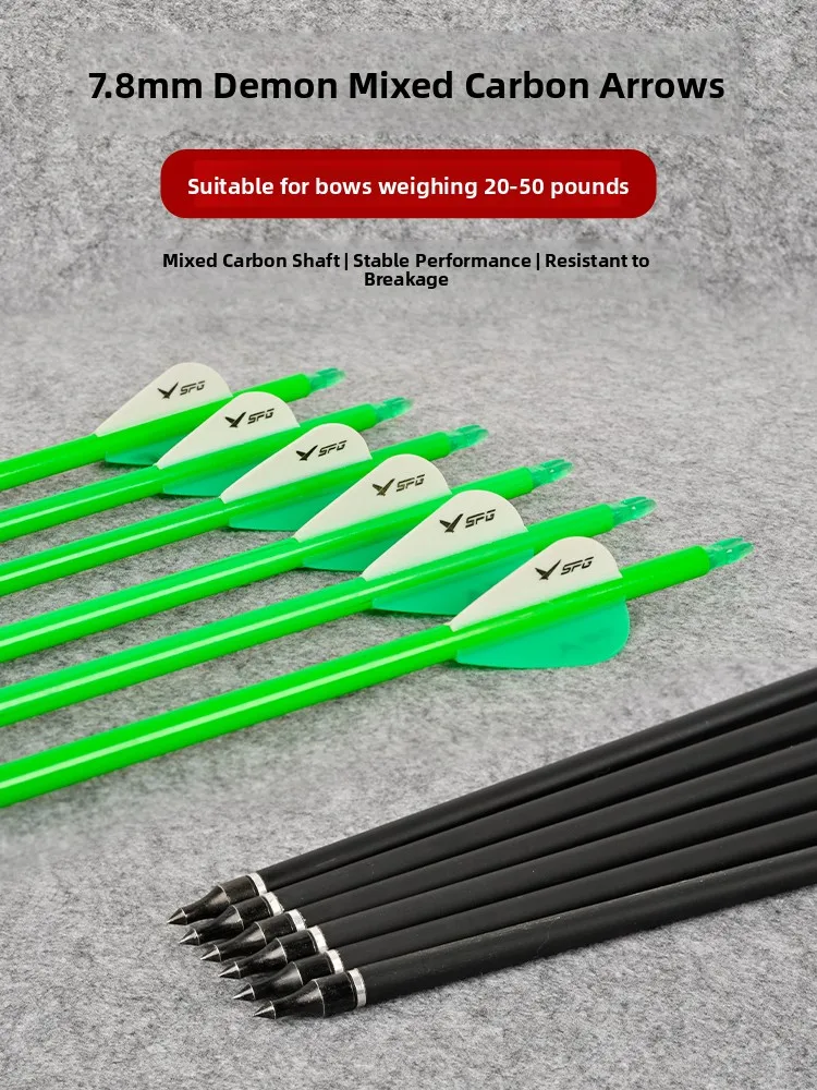 flechas-de-carbono-mixto-devil-de-78-mm-curvas-para-practica-de-tiro-con-arco-en-interiores-y-exteriores-equipo-deportivo