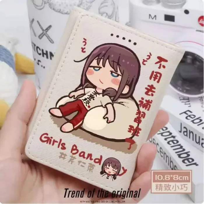 

Anime Girls Band Cry Fashion Wallet PU Purse Card Coin Hasp Money Bag Cosplay Gift B1652 Anime