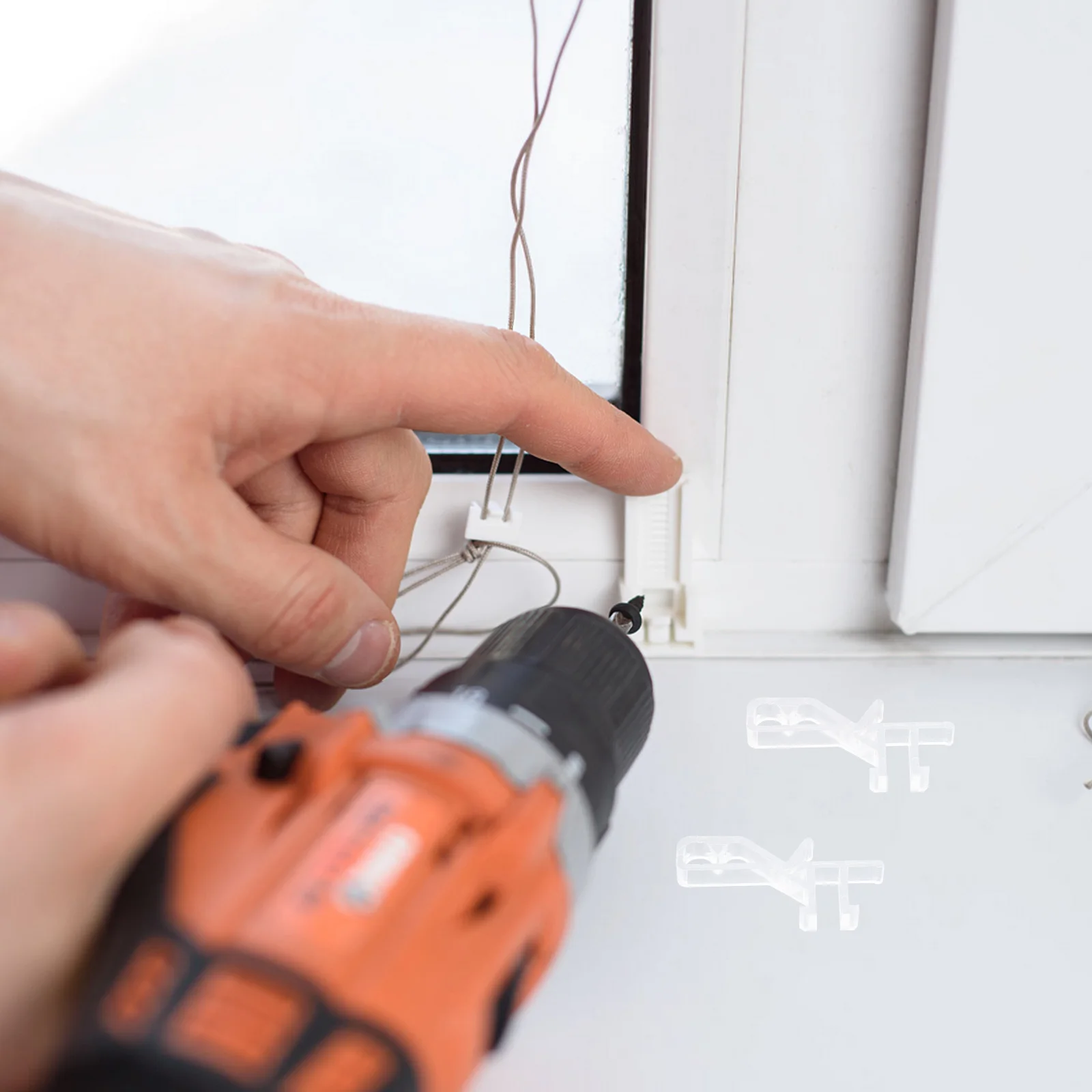 

20pcs Blind Valance Clips Clear Retainer Vertical Blinds Replacement Parts Window Curtain Hardware Accessories