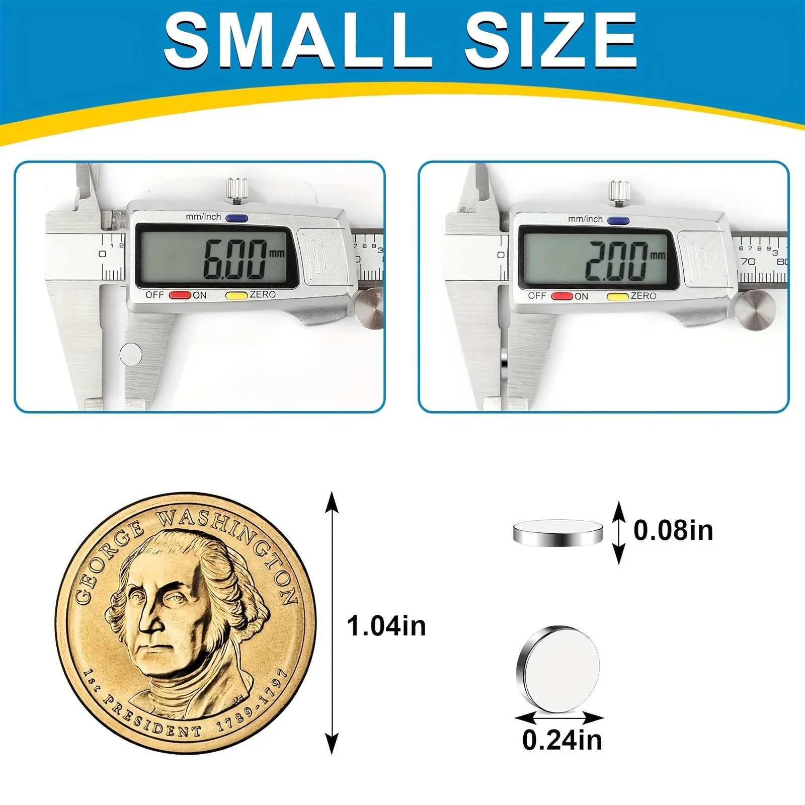 50/100/200 Buah Magnet Bulat Mini 6X2Mm Kecil, Magnet Kulkas DIY untuk Papan Tulis Ekstra dan Organisasi Rumah Kantor