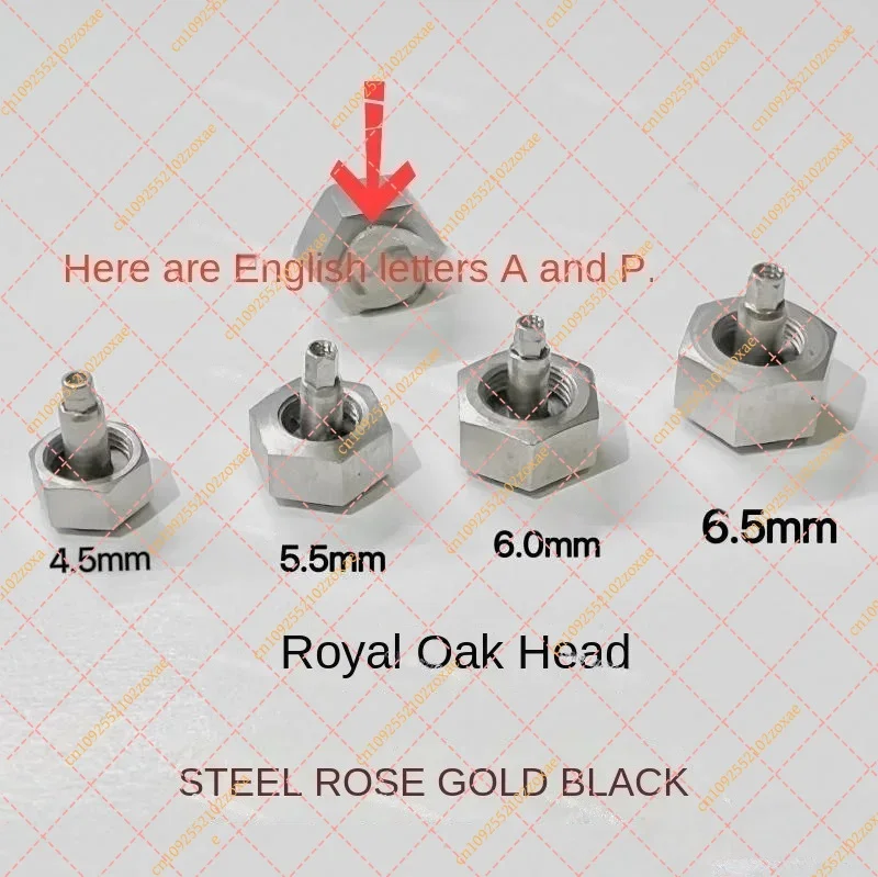 Stainless Steel Watch Crown & Handle Replacement for 26470A Men Women Time Adjustment Accessories Universal Fit Durable