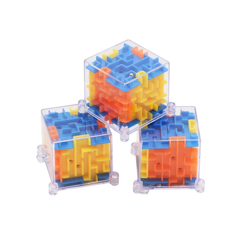 3D Three-dimensional Maze Rotating Bead Game Toy Six-sided Intellectual Decompression Toy Gashapon Breakthrough Toy Board Game