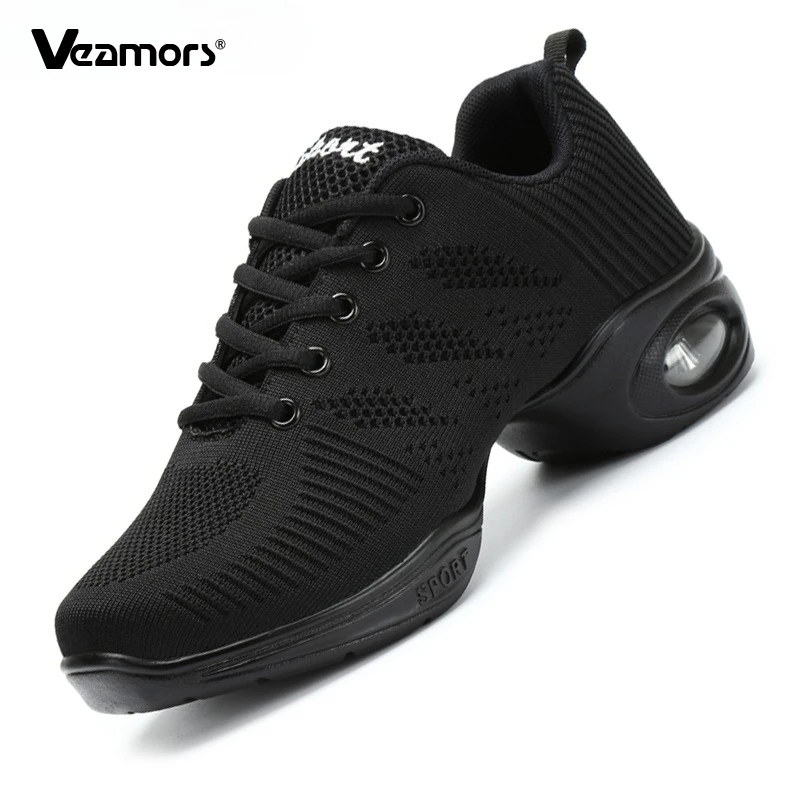 

Breathable Women Jazz Dancing Shoes High Heel Casual Sports Shoes Lace-up Sneakers for Ladies Lightweight for Fitness Dancing