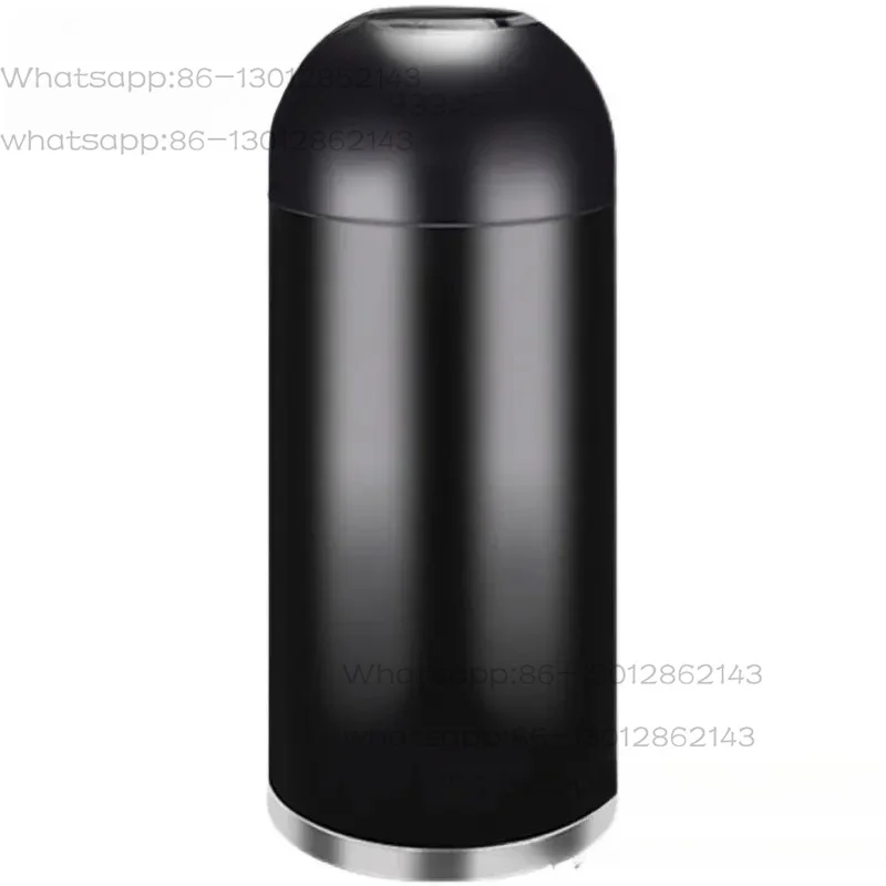

Trash Can King Size Commercial Hotel Lobby Vertical Stainless Steel Milk Tea Shop Restaurant Round Large Capacity