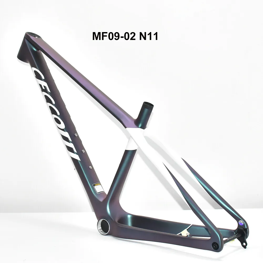 2025 CECCOTTI 29er إطار MTB من الكربون، إطار جبل كابل مخفي كامل، تعزيز ركوب الدراجات مع دعامة سفلية لخيط T47، 148*12 مم