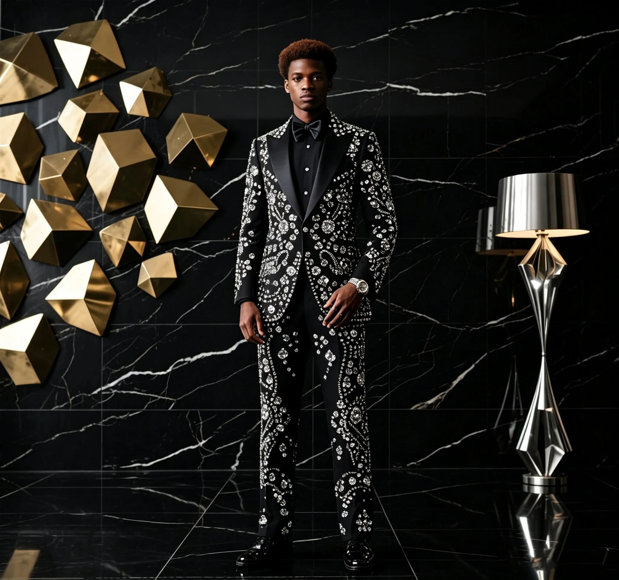 Diamond Beaded Men Pants Suits Customized Slim Fit Luxury Crystal Groom Wedding Tuxedos 2 Pieces Sets Formal Party Male Blazers