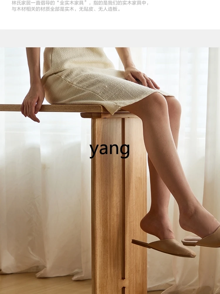 YHM Solid Wood Style All-in-One Extendable Vanity Table for Bedroom