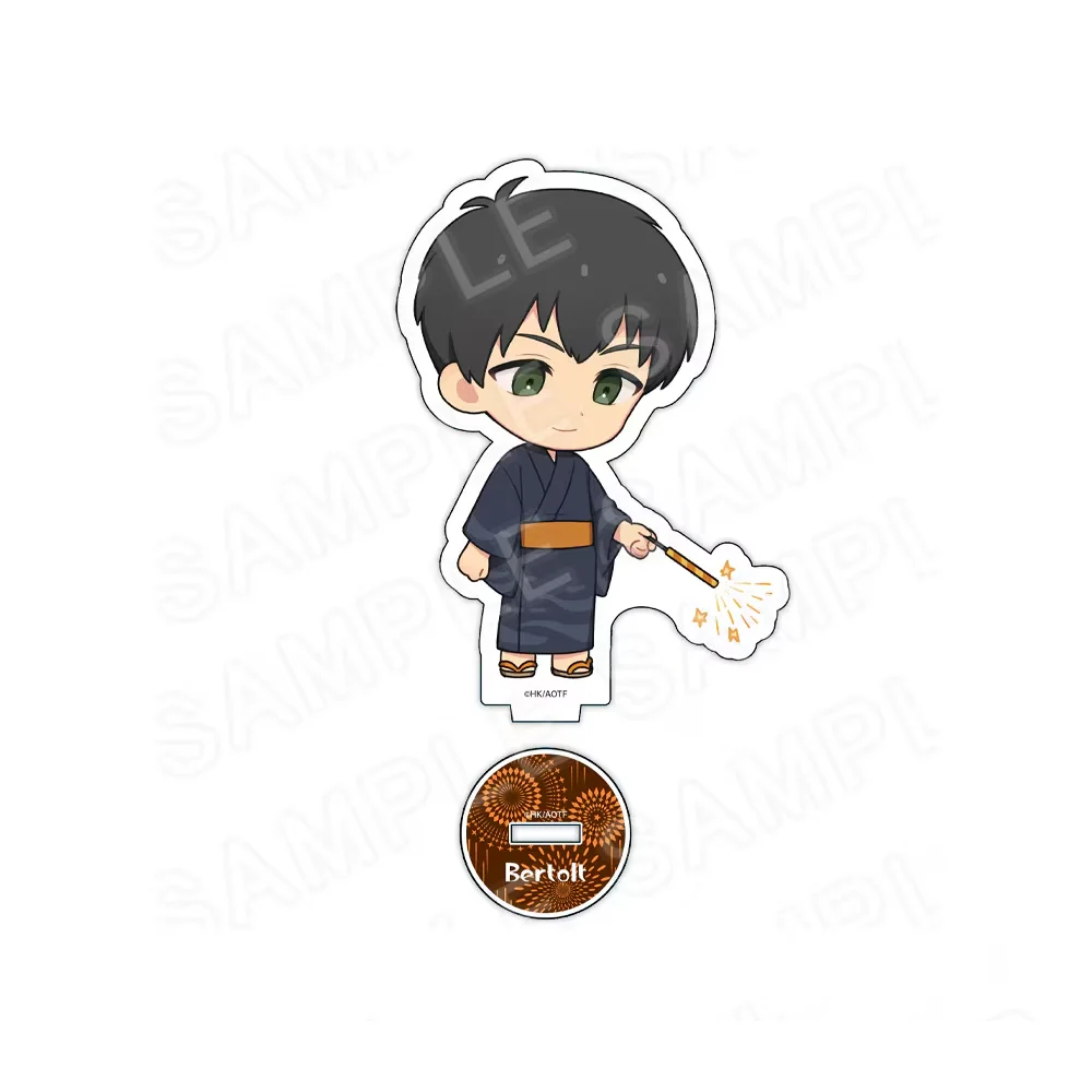 Attack on Titan Yukata Pirate Ver 10CM Double Sided Acrylic Stand Keychain 2026 New Anime Stand Eren Levi Hans Erwin Desk Decor