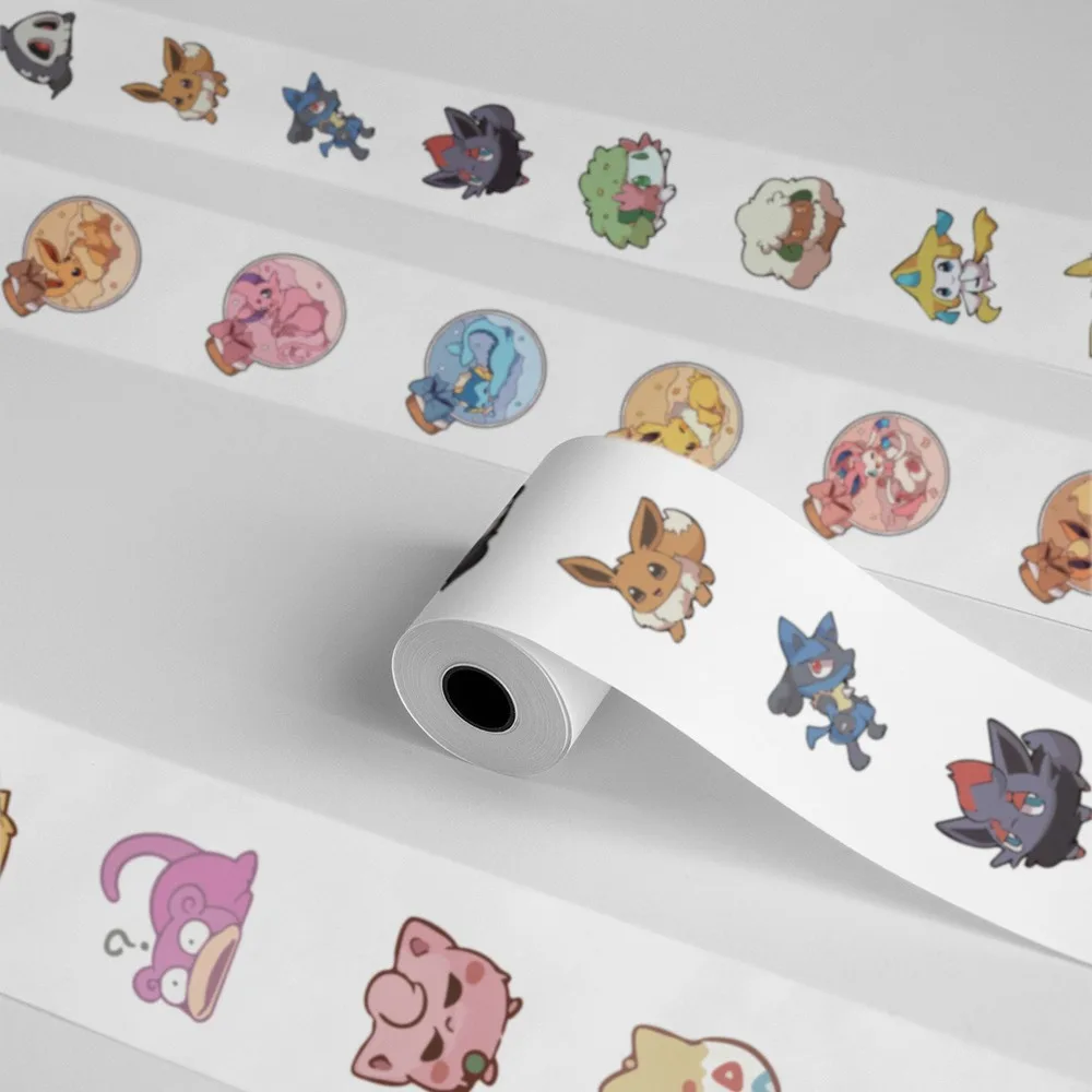 Pokemon, Stickers Decoration 500pcs/Roll Cute Cartoon Stickers Waterproof Stickers For DIY Scrapbooking, Envelope Sealing,