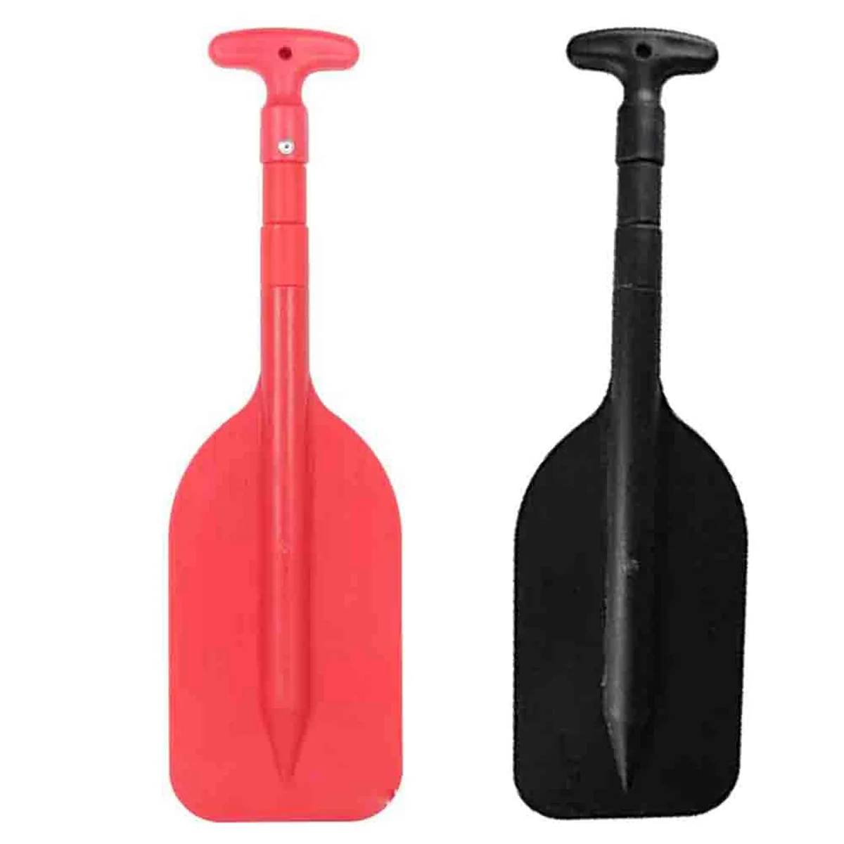 2pcs Inflatable Boat Paddle Retractable Inflatable Paddle with T-Handle Accessory Small Raft Aluminum Shaft