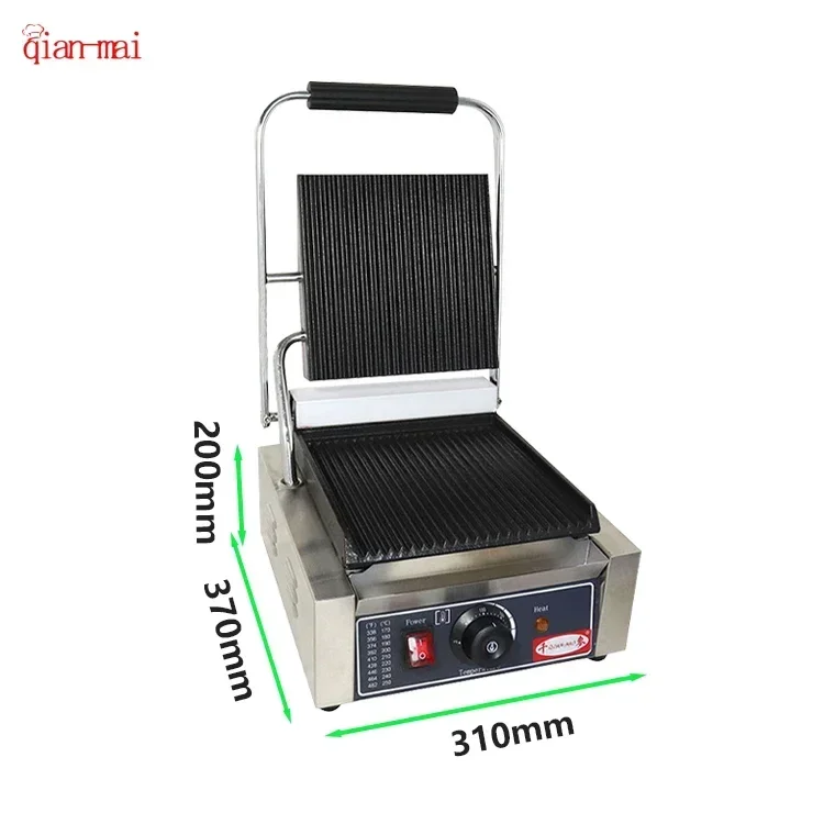 Commercial electric stainless steel non-stick  industrial panini grill  griddle machine