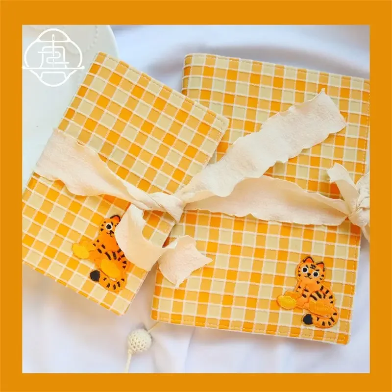 Little tiger】-fundas para cuaderno A5A6 originales hechas a mano, funda protectora para libro, productos de tela hechos a mano, funda para diario,