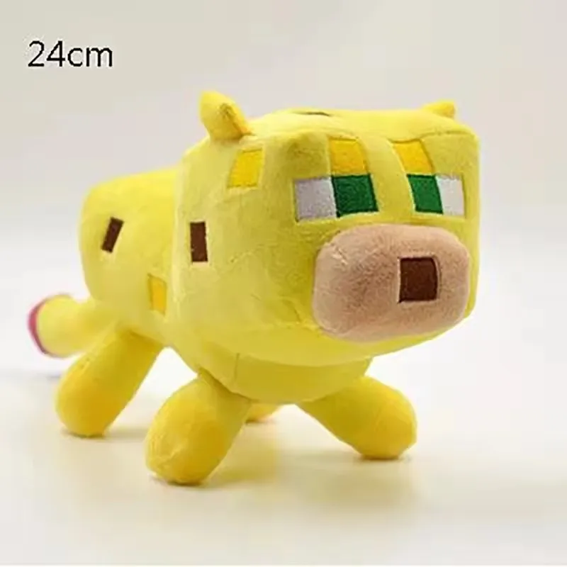 24-45 ซม.เกม MC ตุ๊กตาเด็กตุ๊กตาของเล่นหมาป่า Ocelot Baby Enderman ตุ๊กตาสัตว์ของเล่นตุ๊กตาเด็กของขวัญเด็ก