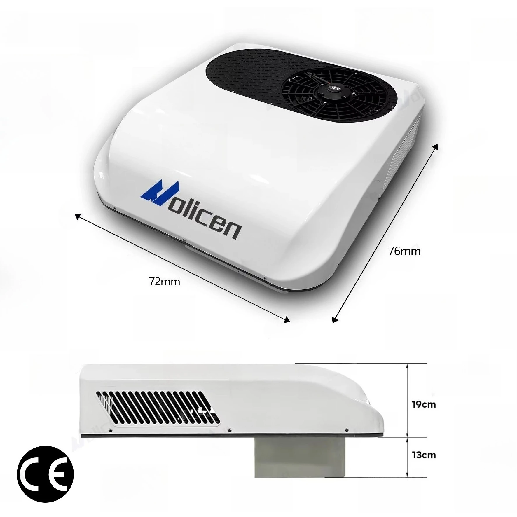 

New 24V 12V Electric Roof Top Cabin AC Air Conditioning System For Truck Cab New Electric Car Air Conditioning System