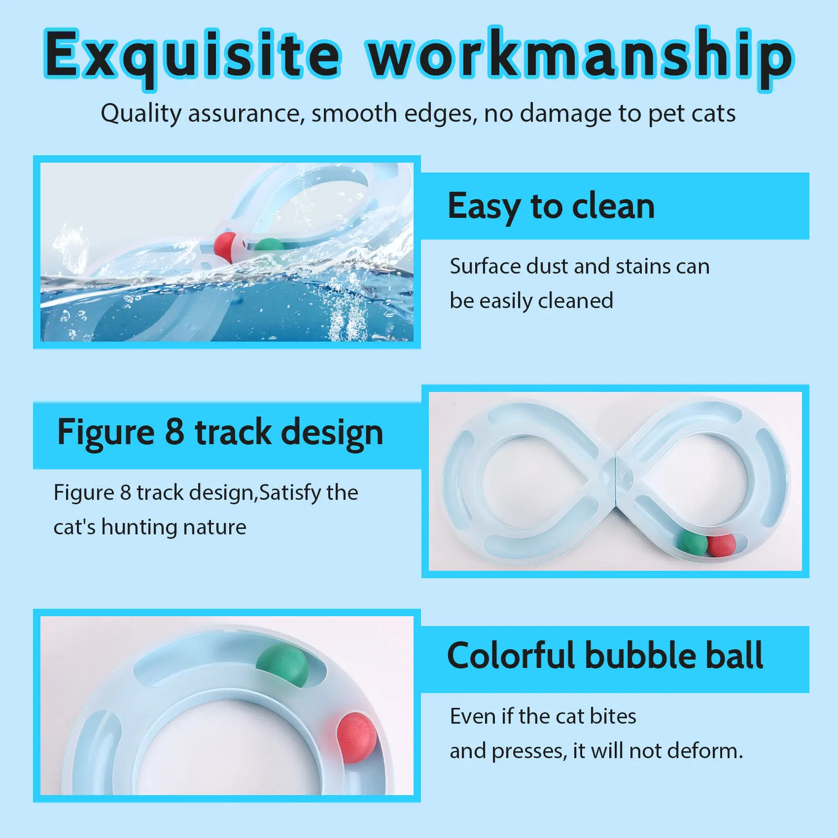 Household Cat Toy Turntable Cat Teasing Small Cat Tunnel Supplies Turntable Pet Turntable